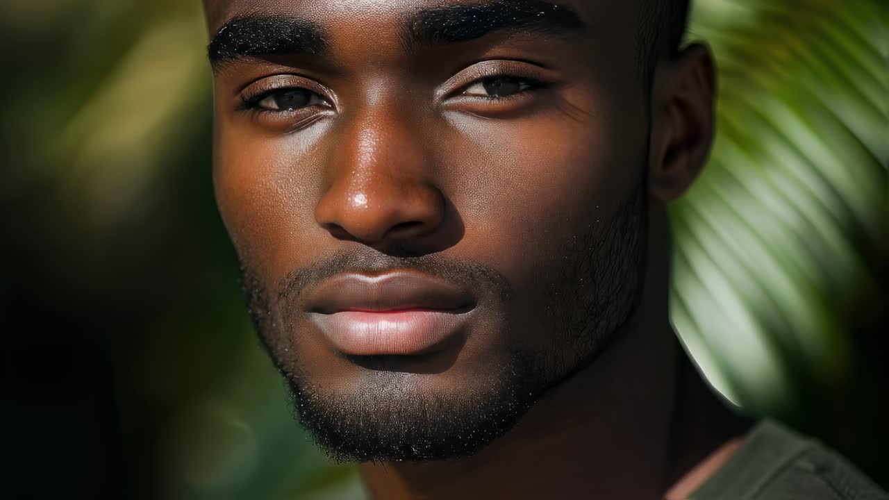 Close-up portrait of a man