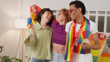 celebrating lgbtq pride with friends