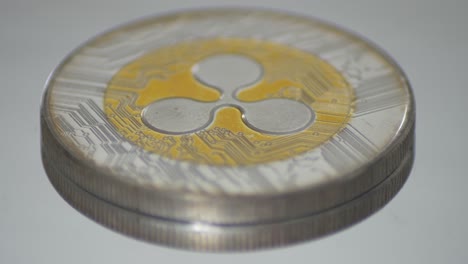 token de ondulación en una mesa giratoria de cerca