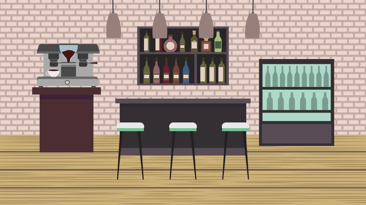 咖啡店內部的設計