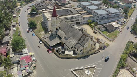 Orthodoxe-Kirche-In-Ghana-In-Der-Nähe-Von-Cape-Coast-Castle