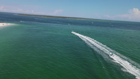 Aerial-coastal-view-of-Boca-Grande,-Florida