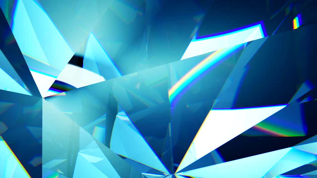 천천히 회전하는 다이아몬드, 클로즈업, 아름다운 3d 애니메이션