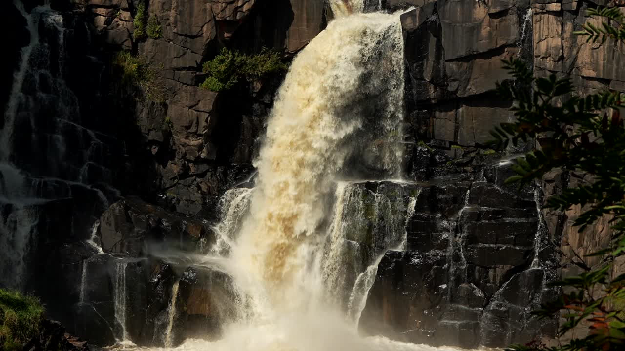 Close up of High Falls on the border of Canada and Minnesota