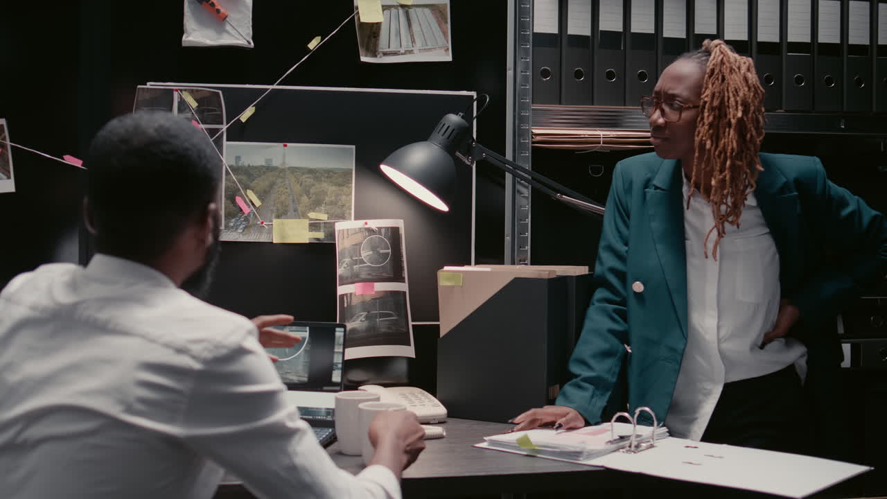 Police Detectives Investigating a Case