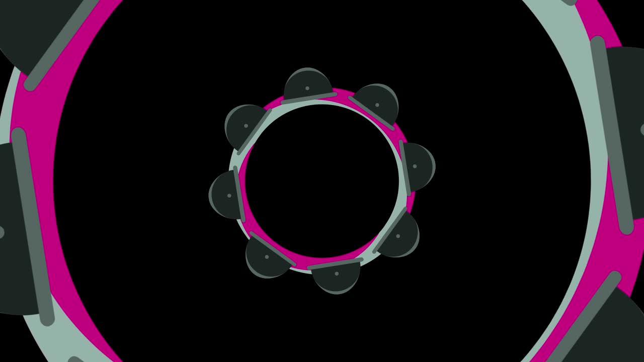 중앙에서 회전하고 크기를 늘려서 전체 배경을 고 사라지는 그래픽 디자인입니다.