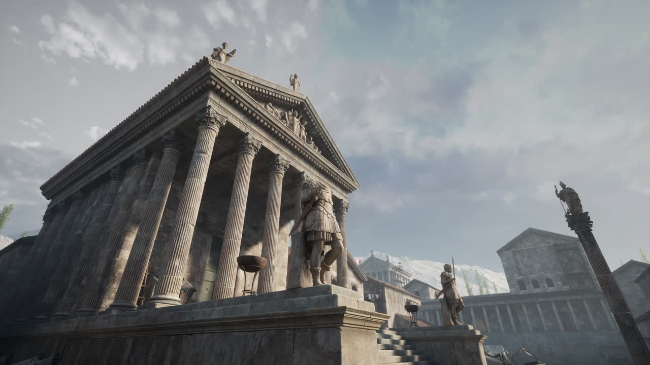 Ancient temple ruins showcase architectural beauty and historical significance