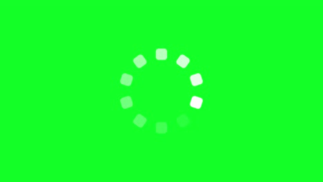 animación del icono del círculo de carga aislada en fondo negro