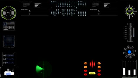 hud futuristic technology command control center