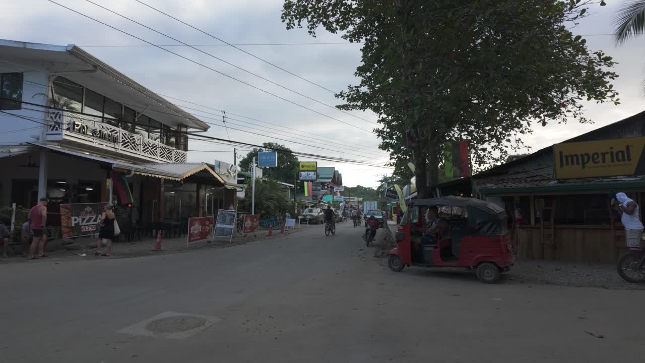 A Street Scene in a Costa Rican Town