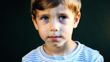 un retrato de un niño lindo