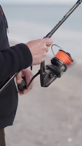 fishing reel and rod