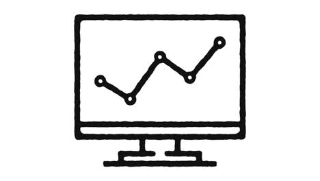 web analytics icon animation footage & alpha channel