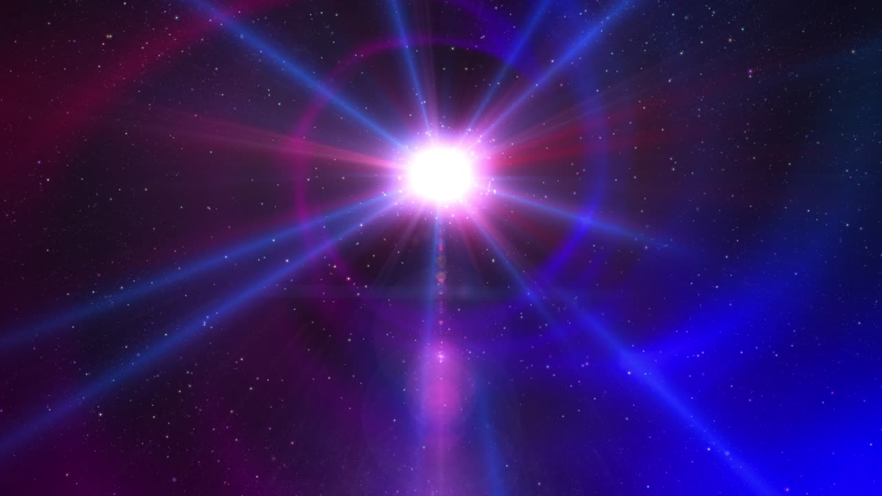 las estrellas de velocidad de deformación espacial a través de la galaxia 4k