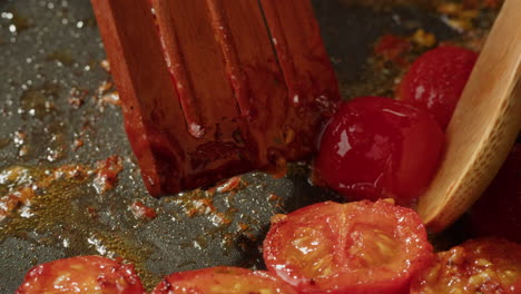 Frying Cherry Tomatoes in a Pan