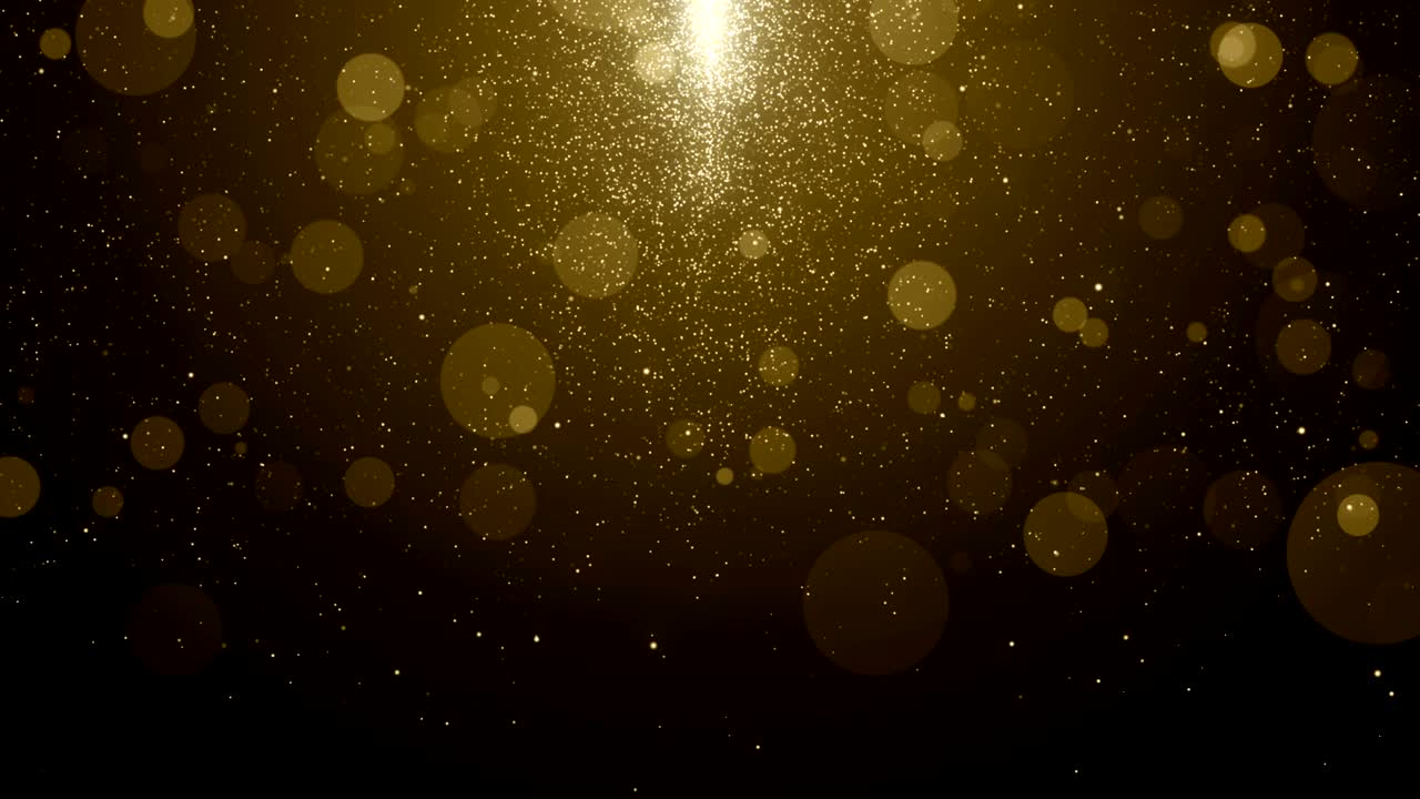 입자 금 반이는 보케상 먼지 추상적인 배경 루프