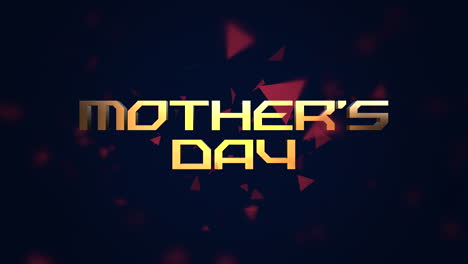 Mother-Day-text-with-flying-red-triangles-on-black-gradient