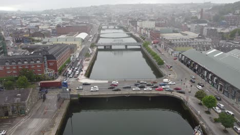 michael collins bridge cork irlanda drone vista aérea