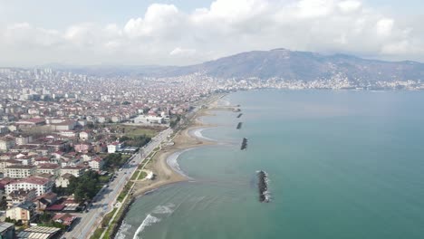 Seaside-Cityscape-Drone-View