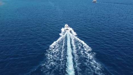 on top of a boat speeding in croatia
