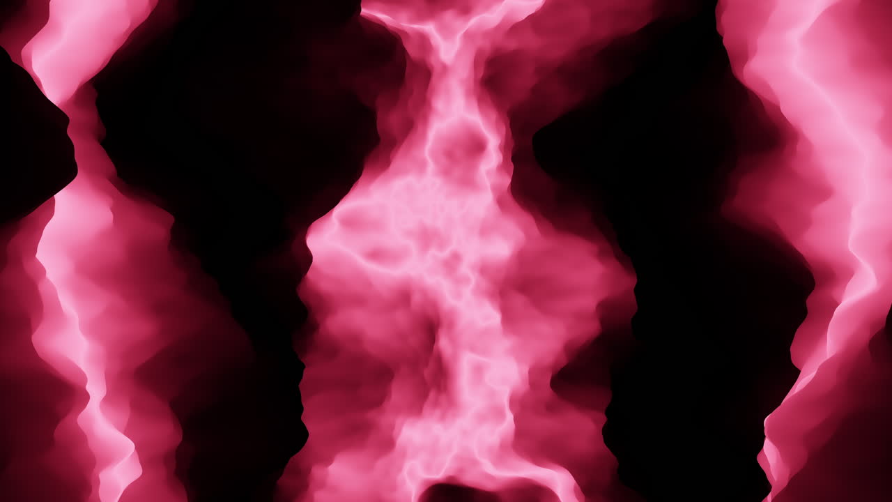 Abstract black and red design featuring a lightning bolt made of jagged lines, conveying movement and energy with a powerful touch