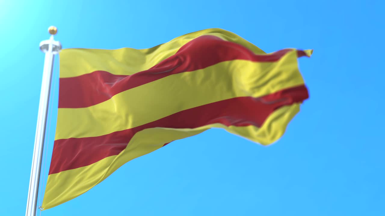 bandera de la ciudad de oldenburgo en el estado de baja sajonia, alemania.