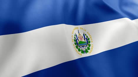 realistic waving flag of el salvador, blue, white stripes, coat of arms. central american nation symbol, san salvador, patriotism, el salvador