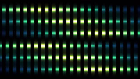 rayas de fondo de movimiento de color verde, bucle sin costuras. movimiento. líneas verticales brillantes abstractas divididas en segmentos de forma cuadrada