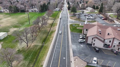 Road-next-to-church-in-the-Midwest