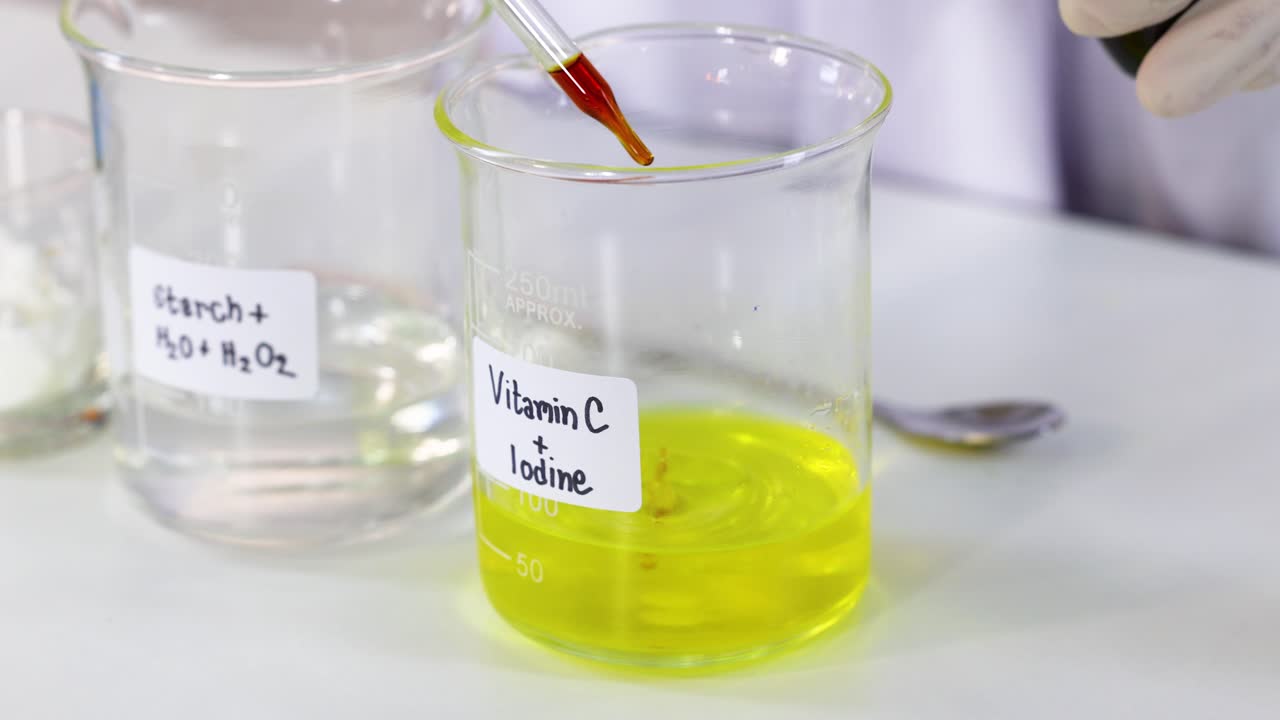비타민 c와 요오드 실험