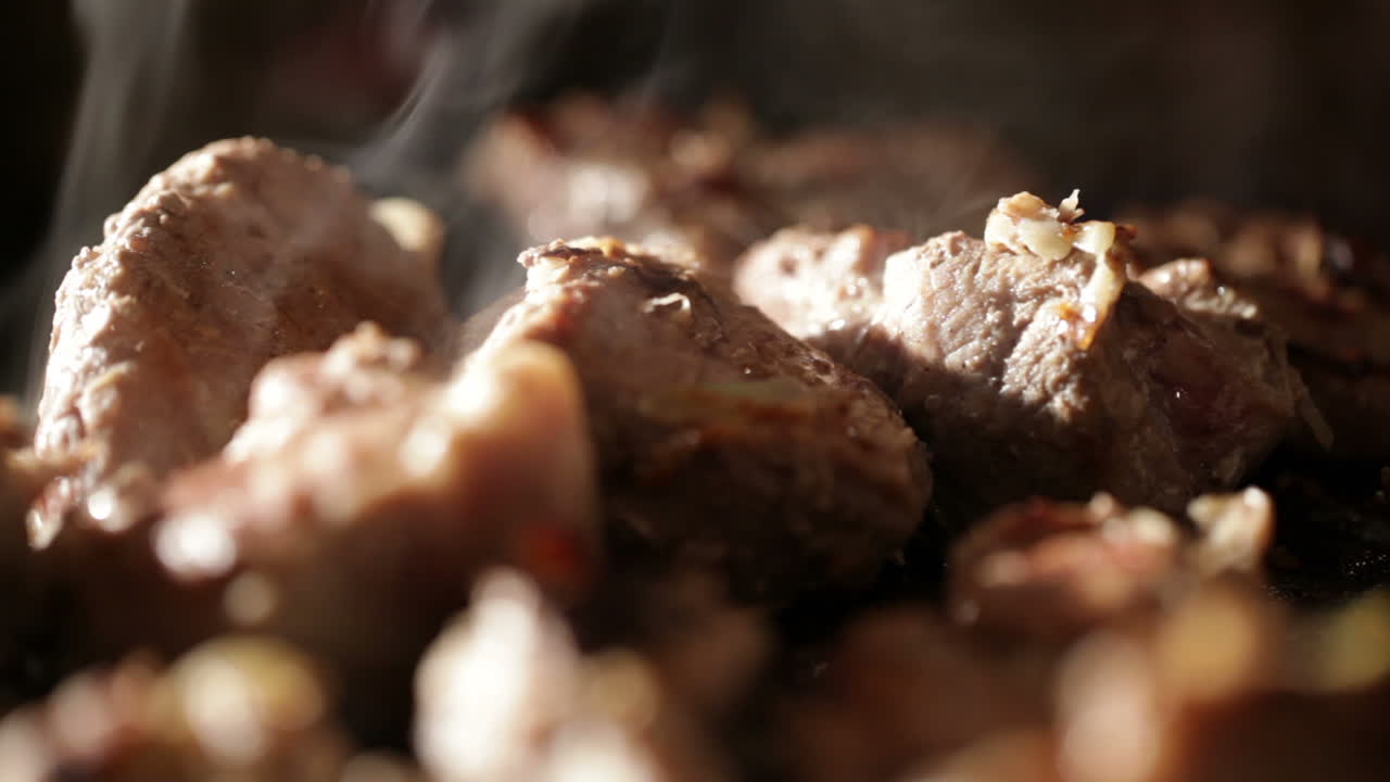 Meat on the BBQ