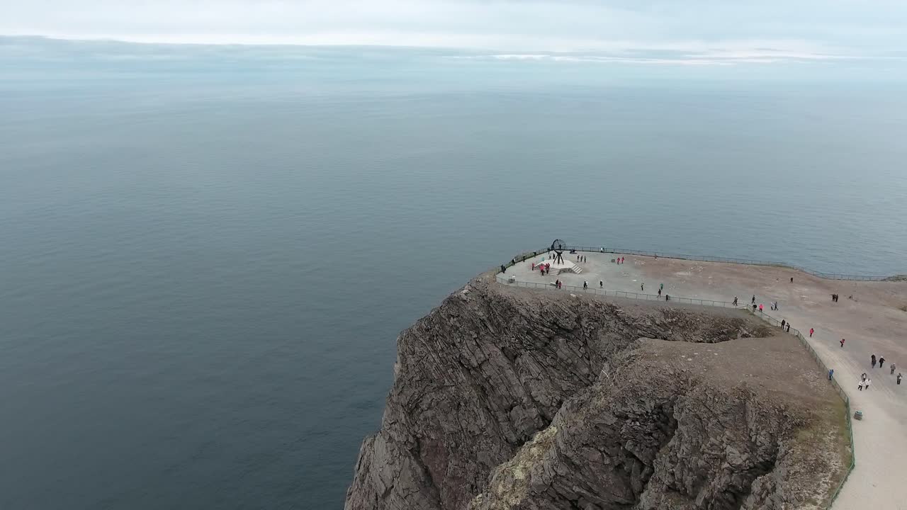 노르웨이 북부의 북쪽 케이프 (nordkapp).