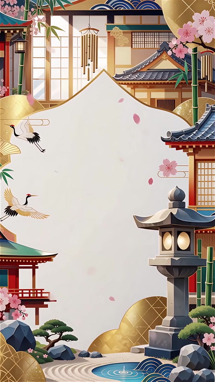 Sfondo Animato Cultura Giapponese 4K
