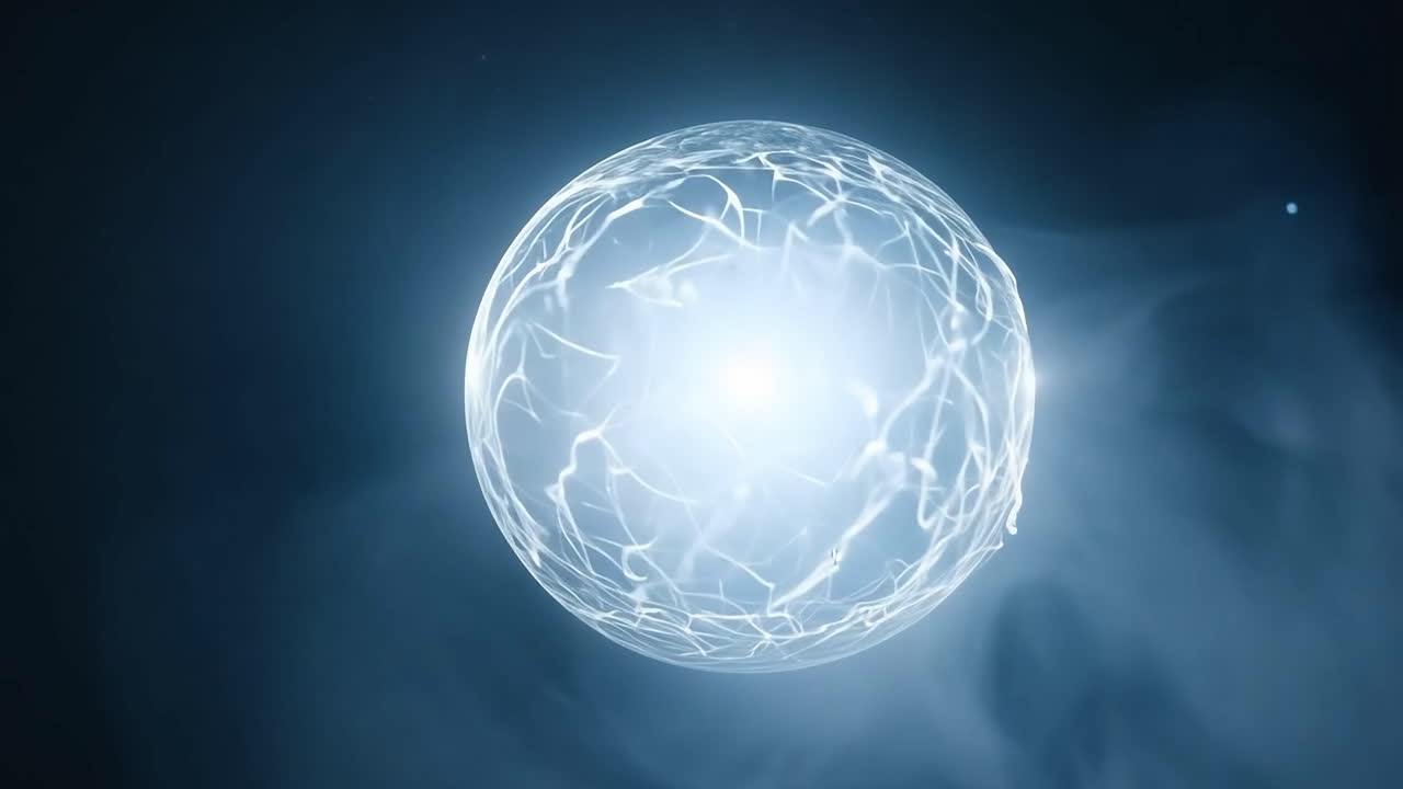 esfera resplandeciente abstracta