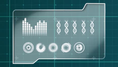 folder with graphs and dna strands