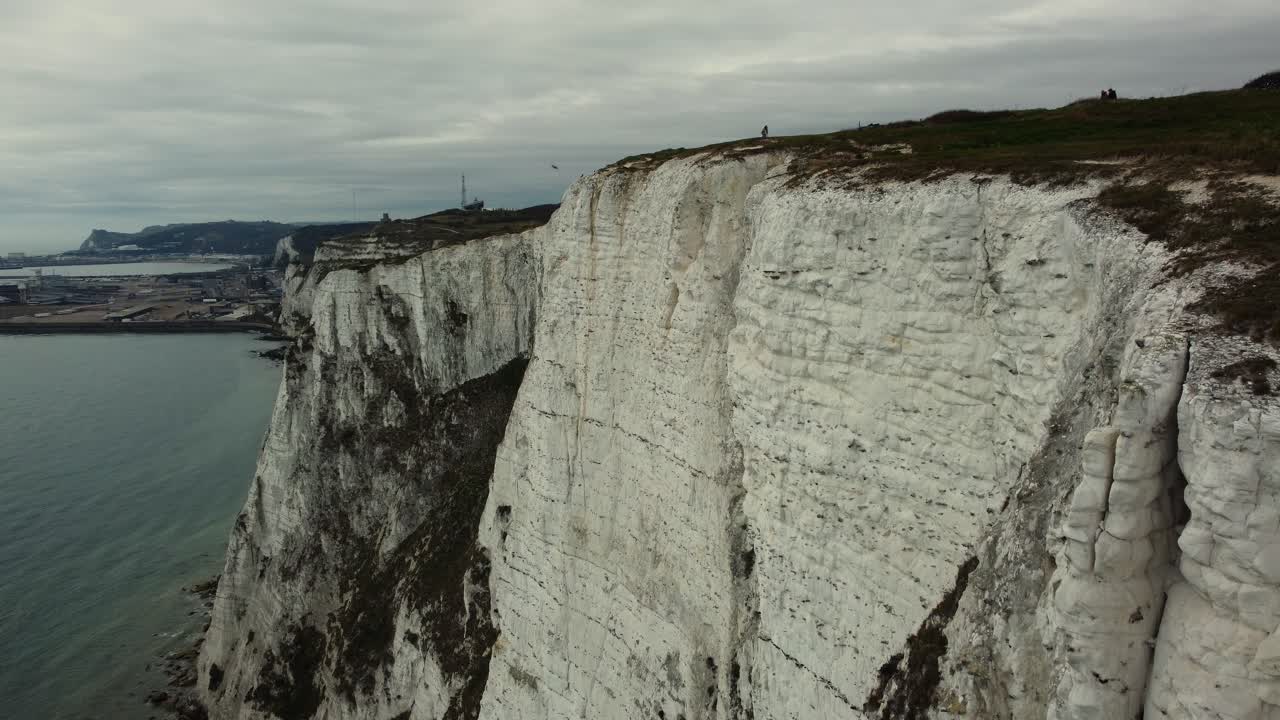 Person on the White Cliffs of Dover