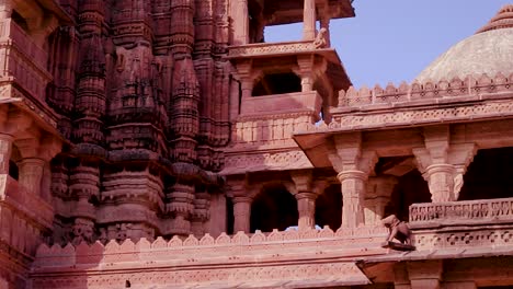 red-stone-ancient-hindu-temple-architecture-from-unique-angle-at-day