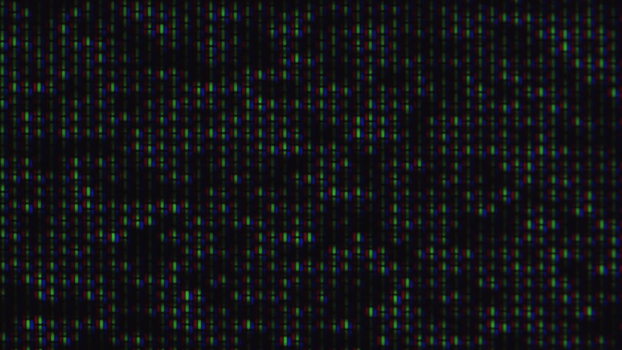 Vintage TV Screen Pixelation