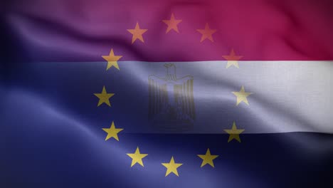 bandera de egipto de fondo en bucle 4k