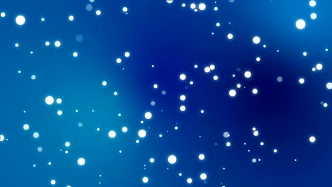 sparkly light particles moving across a blue background