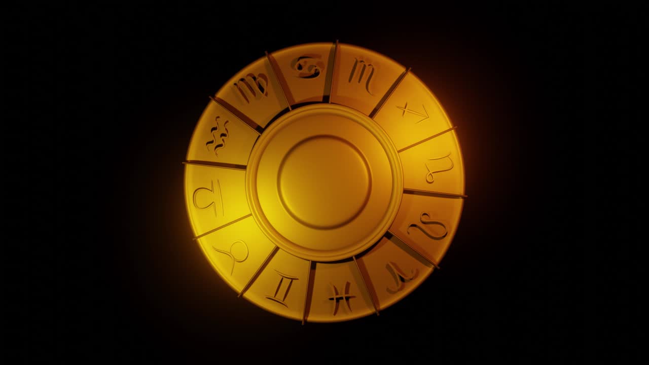la rueda del zodiaco del horóscopo dorado