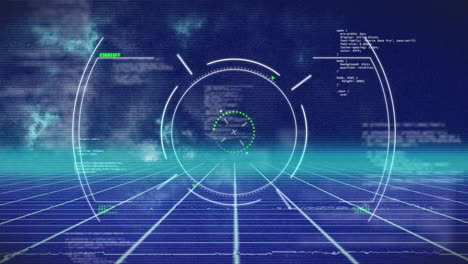 animation of data processing over interference