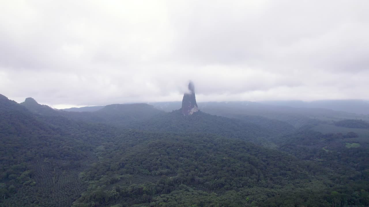 Pico Cão Grande, São Tomé — a dramatic volcanic plug rising from lush rainforest in Obô Natural Park, an iconic African landmark
