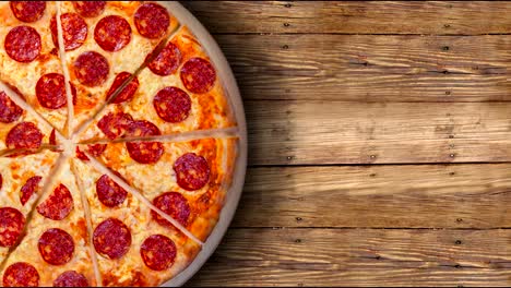 un video del fondo de la pizza pepperoni. imágenes. esta imagen es perfecta para que usted diseñe sus menús de restaurante. visite mi página. usted será capaz de encontrar una imagen para cada pizza vendida en su cafetería o restaurante