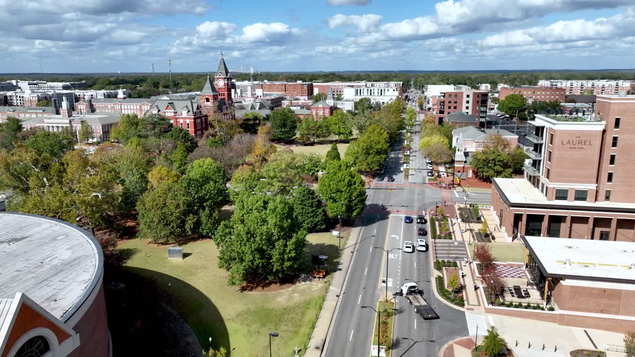 aerial auburn alabama en otoño