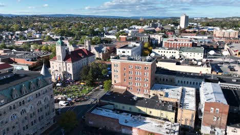 Harrisonburg-Virginia-Luftabzug-über-Der-Stadt