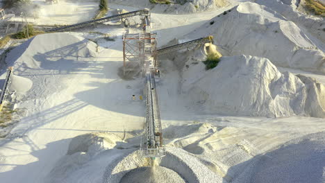 4k drone footage of an open pit mine