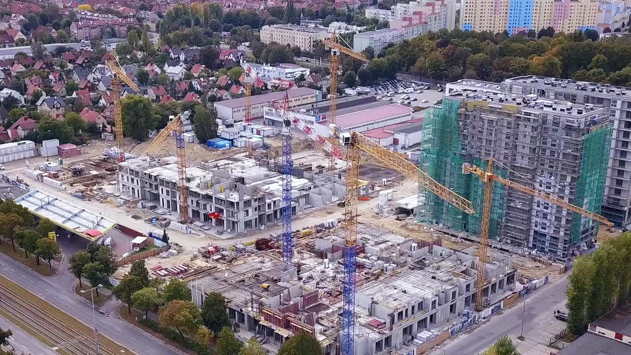 construcción de un edificio residencial
