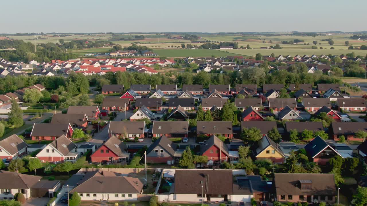 Roligt kvarter i Staffanstorp, Sverige.