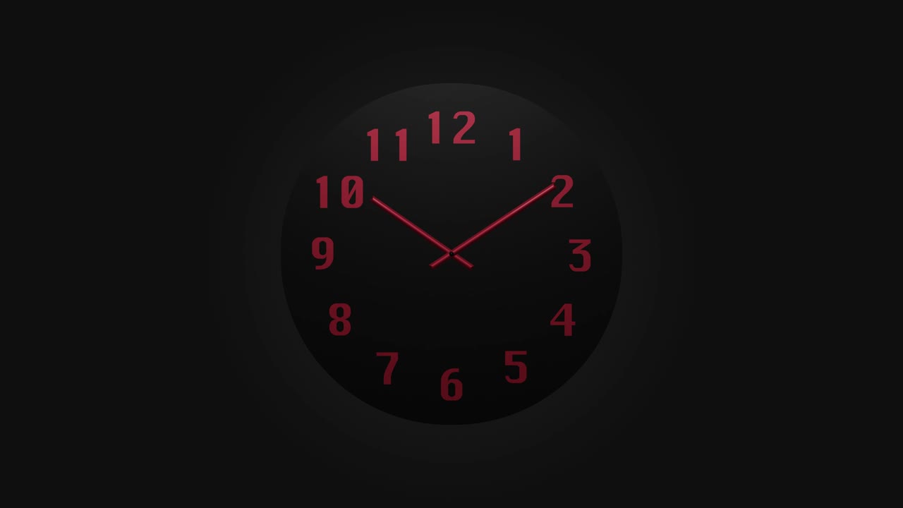 reloj contando hacia atrás 24 horas día velocidad rápida lapso de tiempo 4k hd